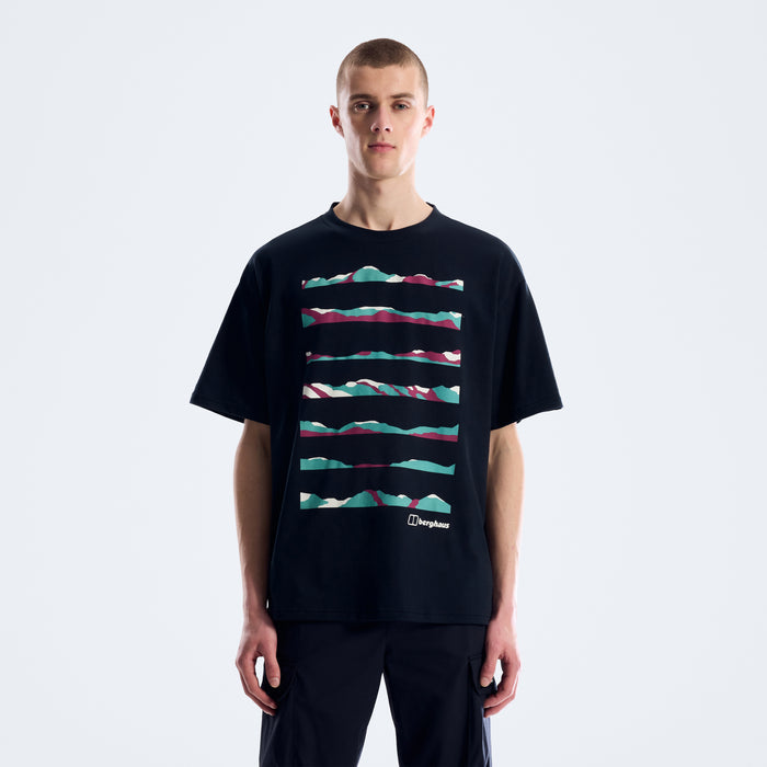 Men's Geo Landscape Tee - Black