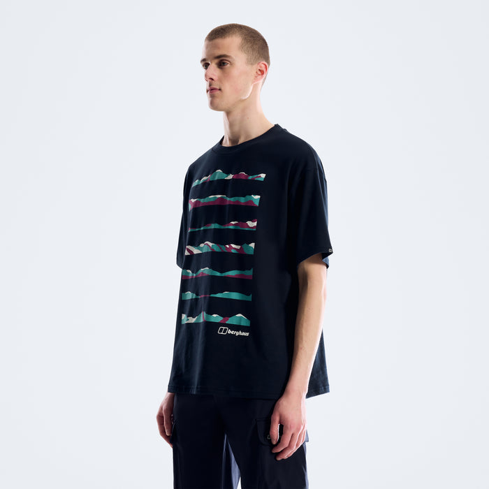 Men's Geo Landscape Tee - Black