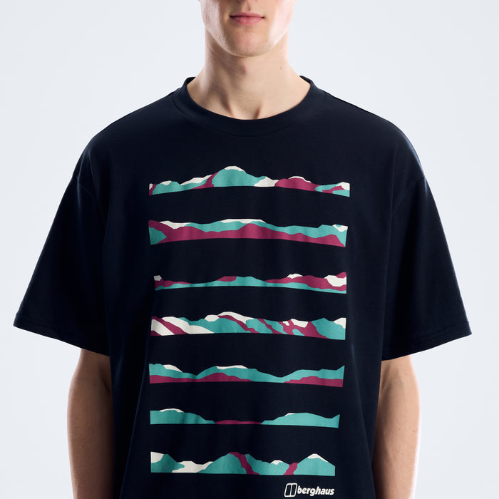 Men's Geo Landscape Tee - Black