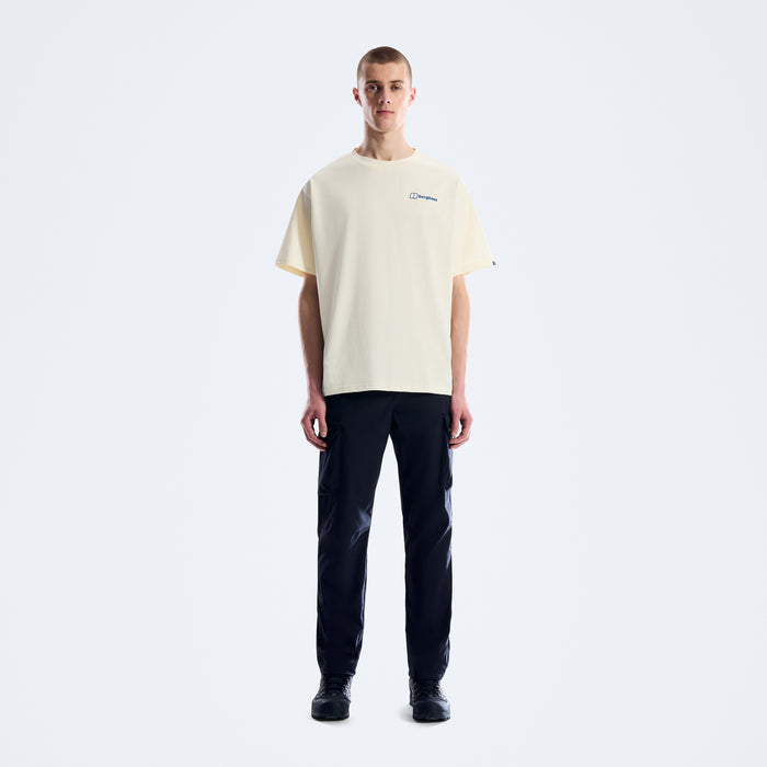 Men's Geo Mountain Tee - Cream