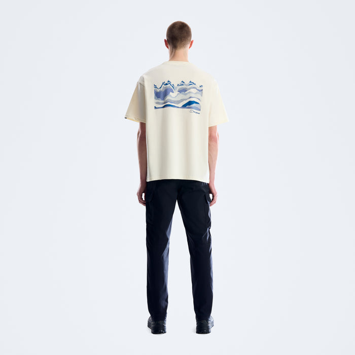Men's Geo Mountain Tee - Cream