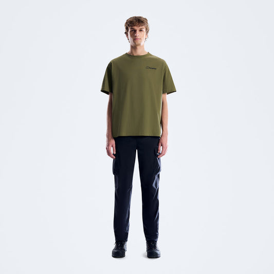 Men's Geo Mountain Tee - Dark Green