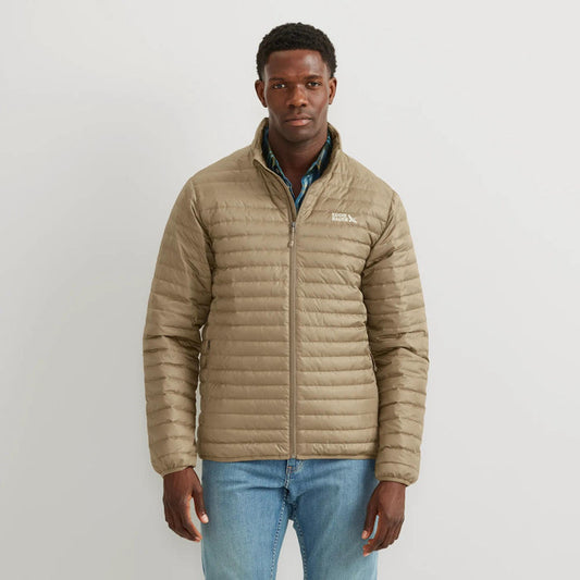 Men's Microlight Down Jacket-Dk Khaki-Regular-1
