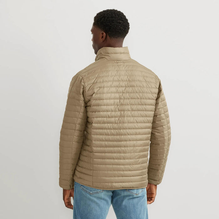 Men's Microlight Down Jacket-Dk Khaki-Regular-1