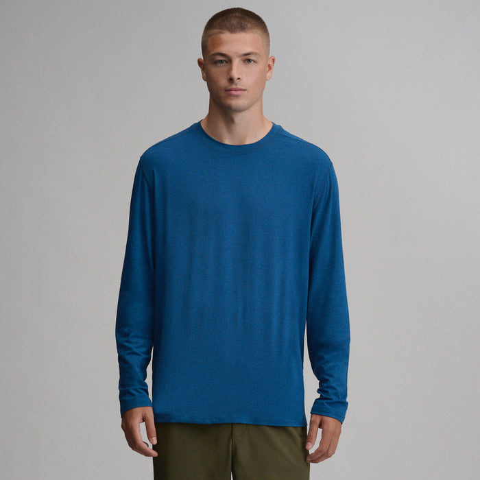 Men's Mountain Trek Long-Sleeve Shirt-Blue-1