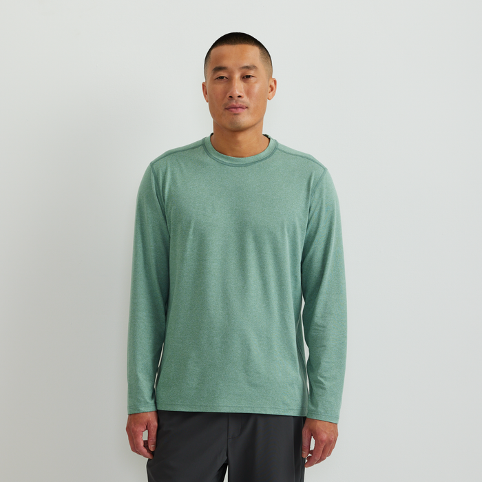 Men's Mountain Trek Long-Sleeve Shirt-Vibrant Green-Regular-C1