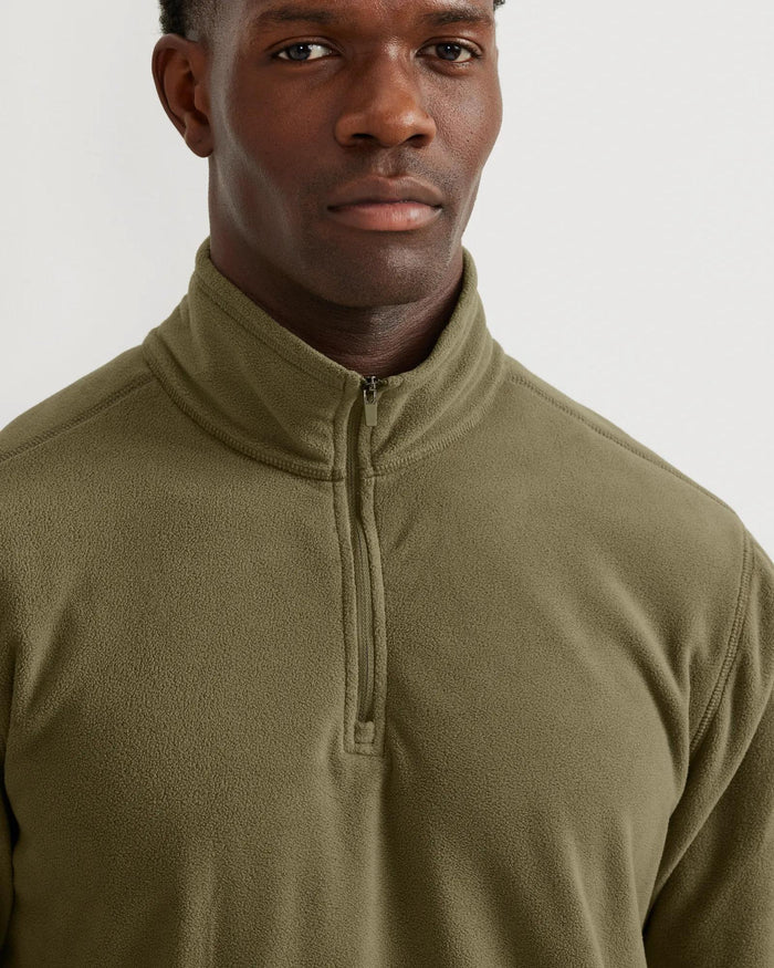 Men's Quest Fleece 1/4-Zip Pullover-Alder-Regular-16