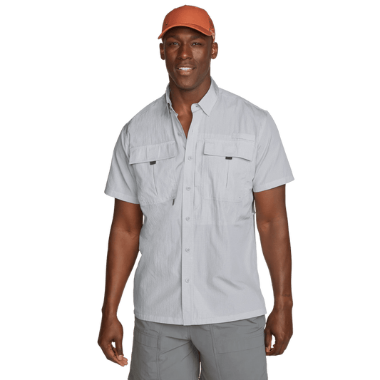 Men's UPF Guide 2.0 Short-Sleeve Shirt-Lt Gray-Regular-15