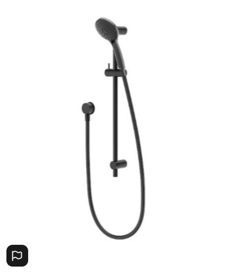 Methen Wairere 5F Rail Shower Matte Black