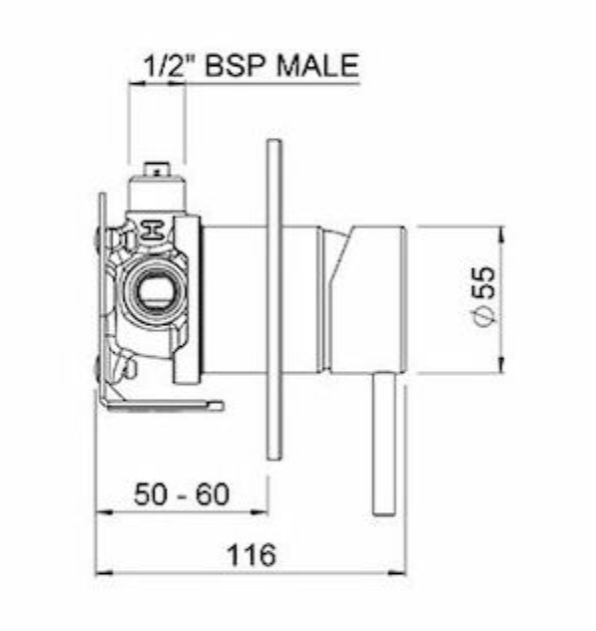 Methven MINIMALIST MK2 SHOWER MIXER WITH FASTFLOW 2