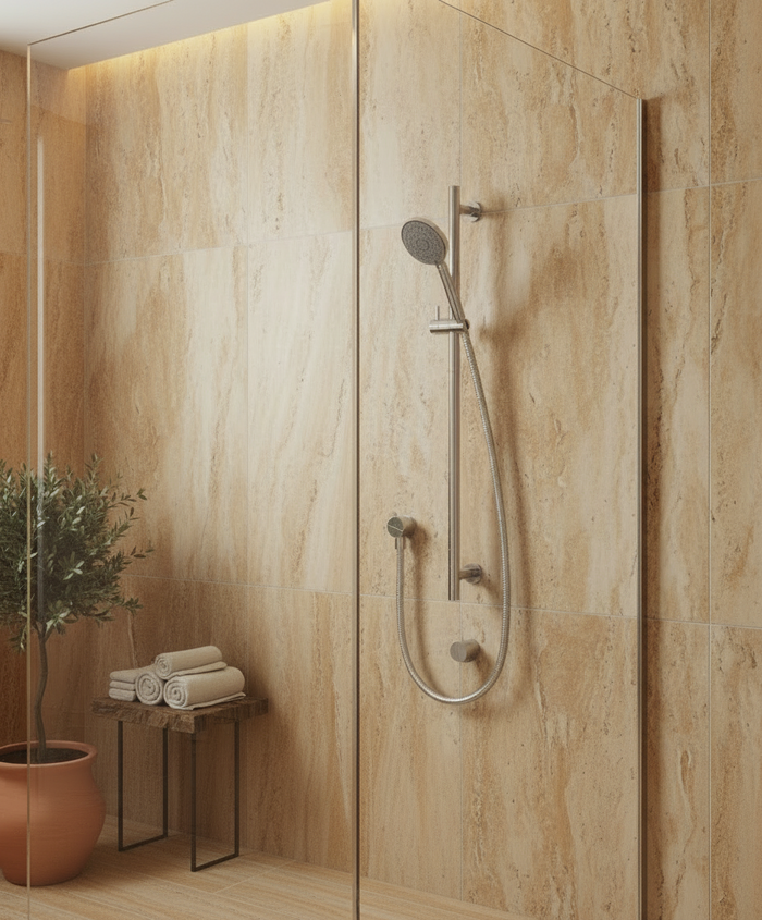 Methven Tūroa RAIL SHOWER - STAINLESS STEEL & GRAPHITE
