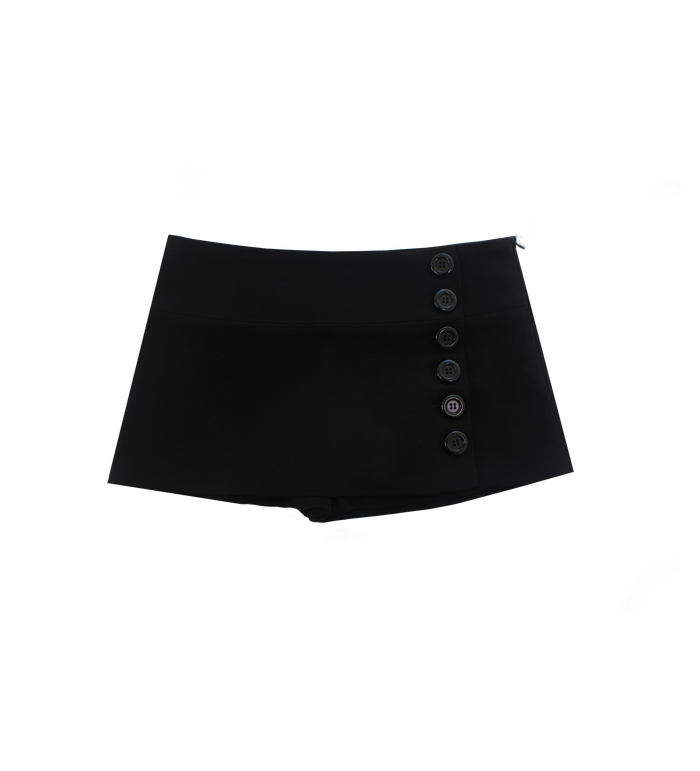【MIAE ミエ】[2nd] [ID] Classic Button Skort (Black)