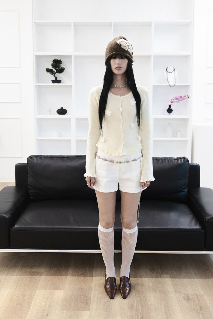 MIAE ローズ チェーンベルト 着用｜韓国ミニマルファッション アクセサリー レディース