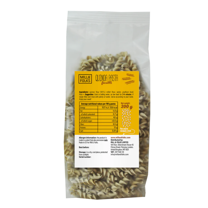 Mill & Folks Quinoa Pasta Fusilli 200g