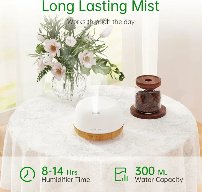 Mini Rock Light Wood Essential Oil Diffuser