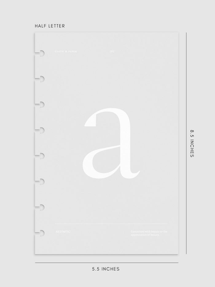 A / Half Letter 8-Disc Punch