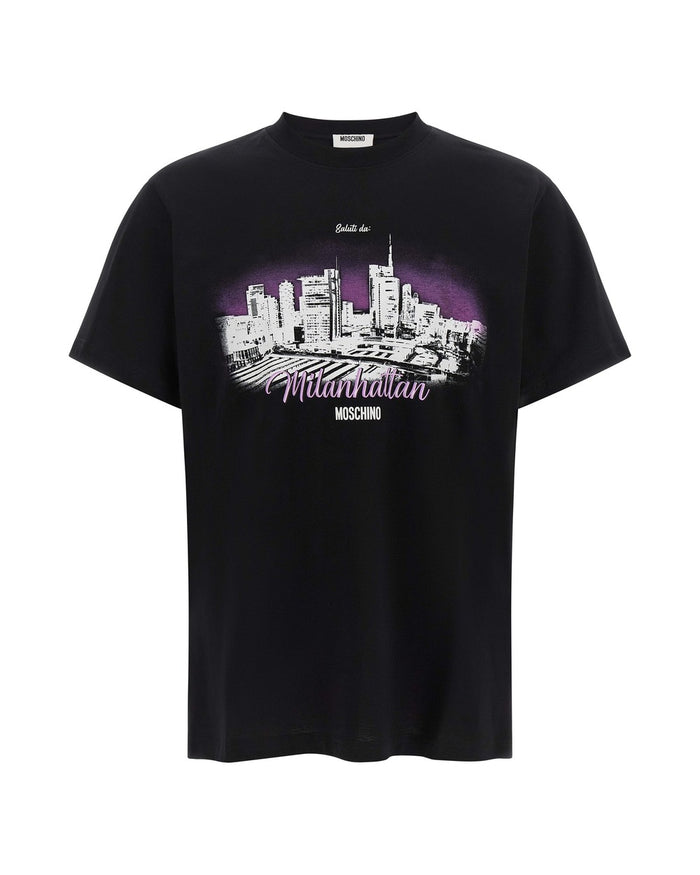 Moschino Black Cotton T-Shirt