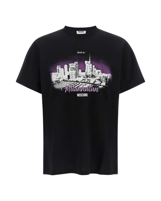 Moschino Black Cotton T-Shirt