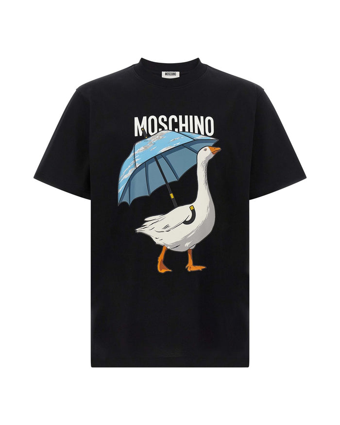 Moschino Black Cotton T-Shirt