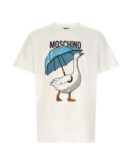 Moschino White Cotton T-Shirt