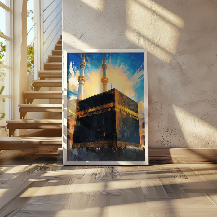 Al Aqsa mosque abstract study with geometric patterns