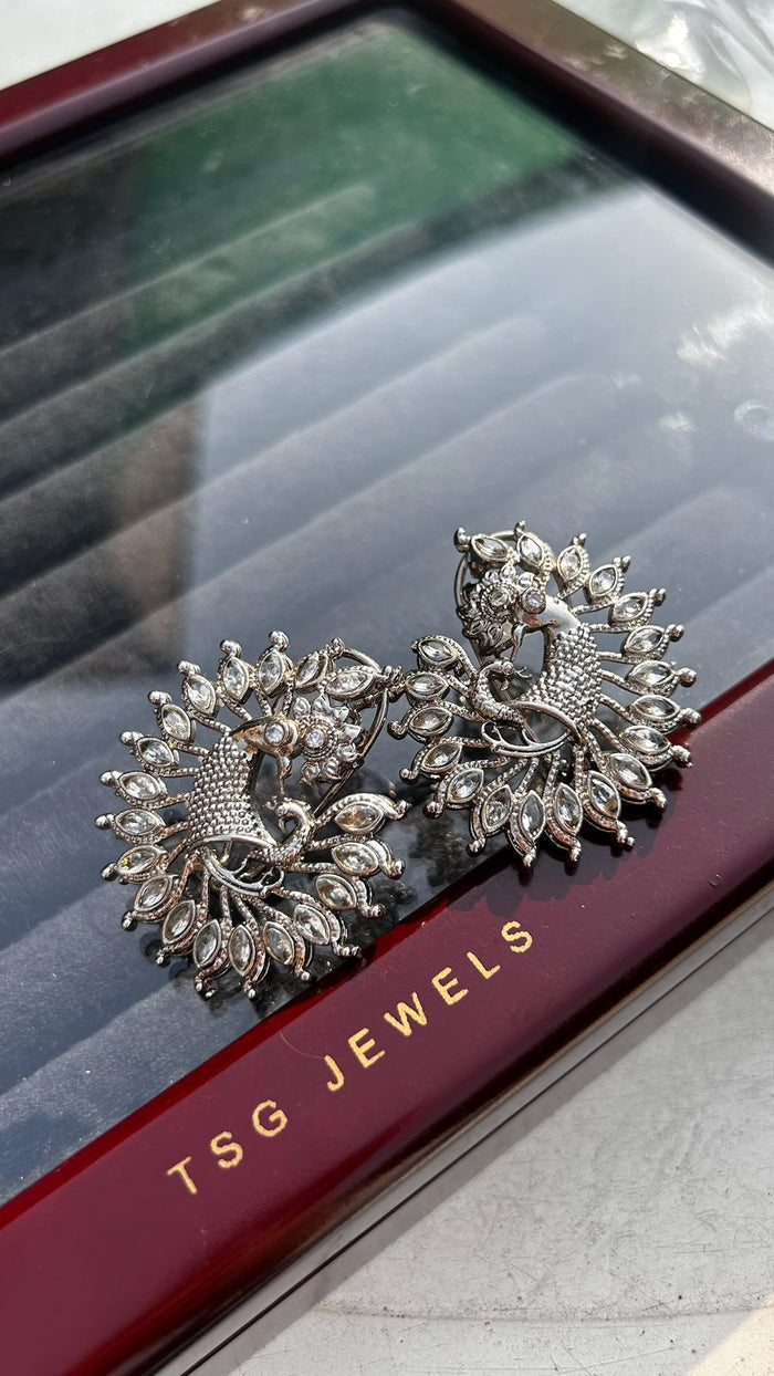 Mughal Peacock Studs