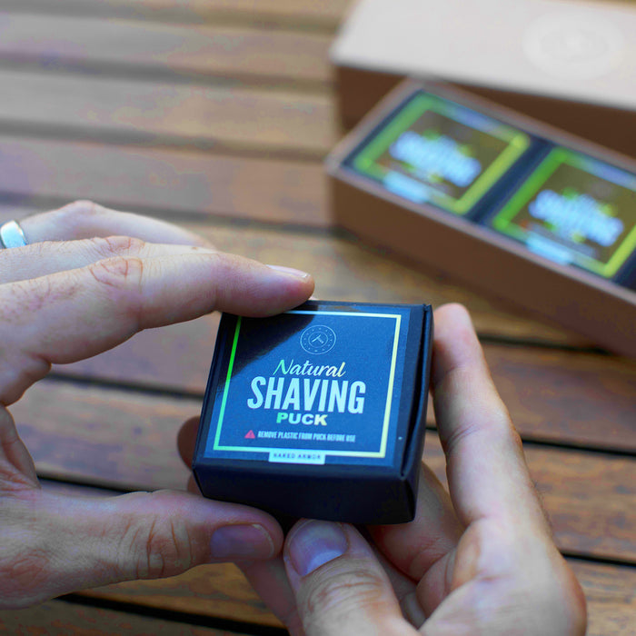 Naked Armor Noah's Organic Shaving Soap 75g (3 Pucks).
