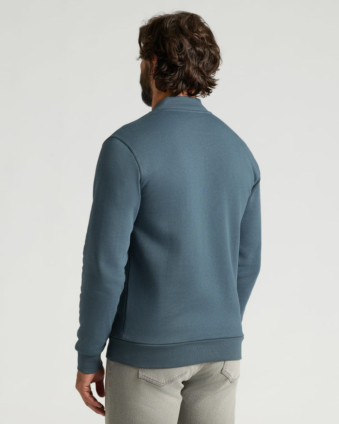 Neptune Fleece Bomber Jacket on male model from behind.