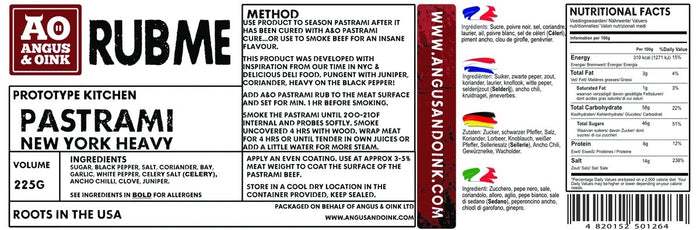 New York Heavy Pastrami Rub 225g