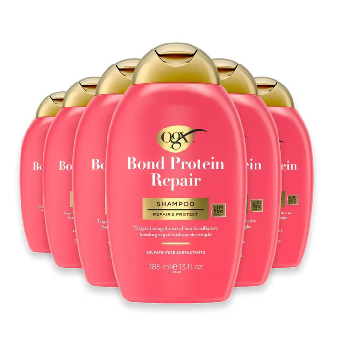 Ogx Protect & Repair Bond Lightweight Shampoo – 13.0 Oz – 6 Pack