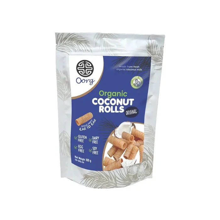 OORG Organic Coconut Rolls 100g