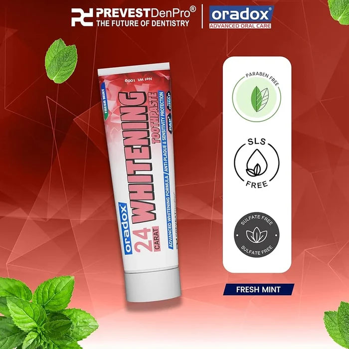 Oradox 24 Carat Whitening Toothpaste