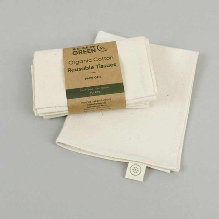 Organic Cotton Reusable Tissues - Pack of 5 &Keep
