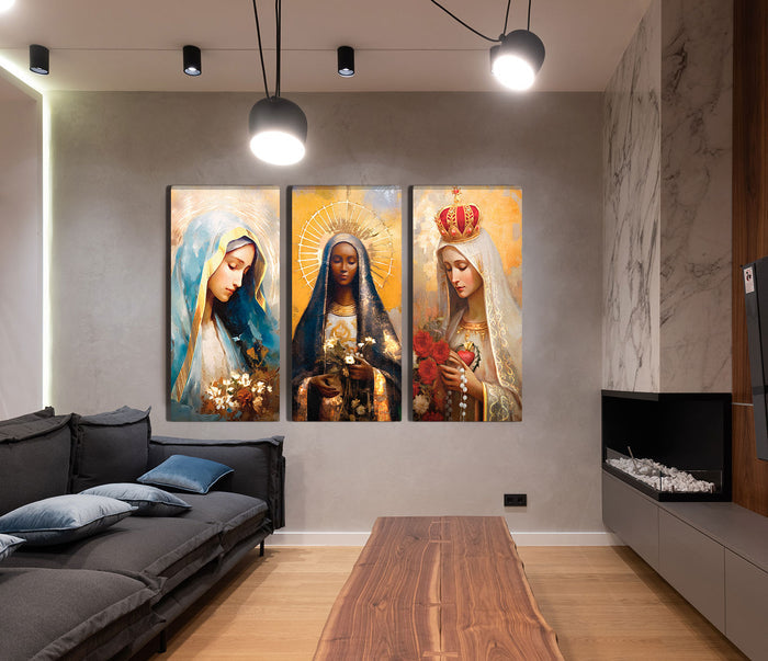 Our Lady of Grace, Fatima and Aparecida Catholic Art  Spiritual Catholic Prints
