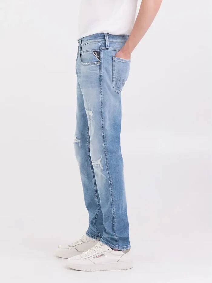 PÁNSKÉ REPLAY SLIM FIT ANBASS DŽÍNY 573 Bio