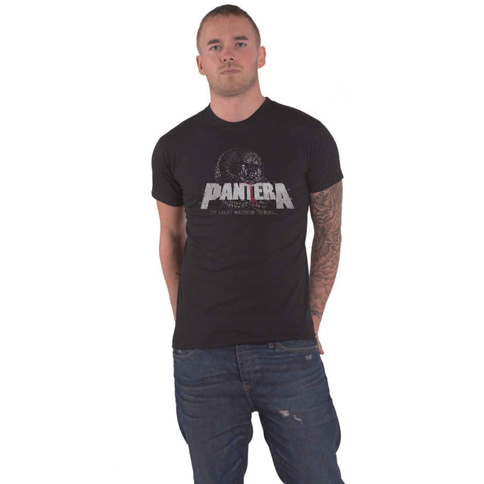 PANTERA - SNAKE LOGO - T-Shirt Black