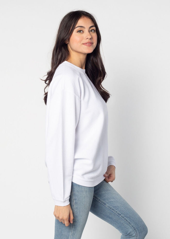 Penn State Nittany Lions Women's Clubhouse Original Corded Crew in White