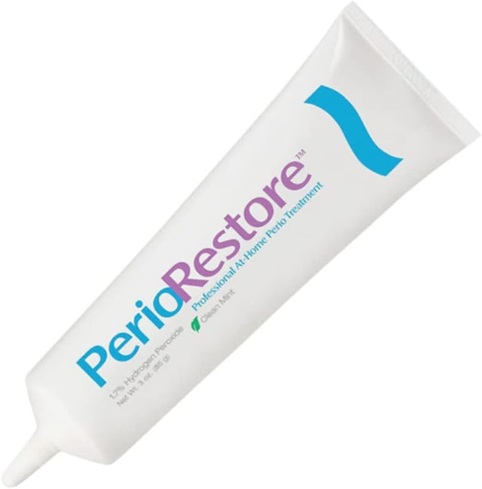 Perio Restore Gel 3 Ounce Tube; 1.7% Hydrogen Peroxide Oral Cleansing Treatment Gel. Mint Flavor