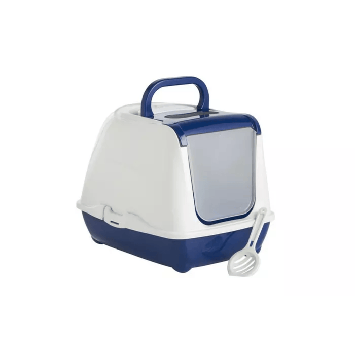 Petface Hooded Cat Litter Tray (50cm) angled on white background