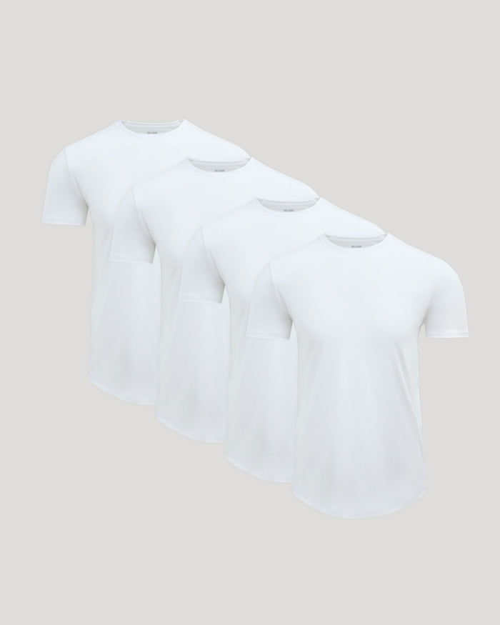 True Classic Men’s Pima Cotton Blend Curved Hem Crew lineup.