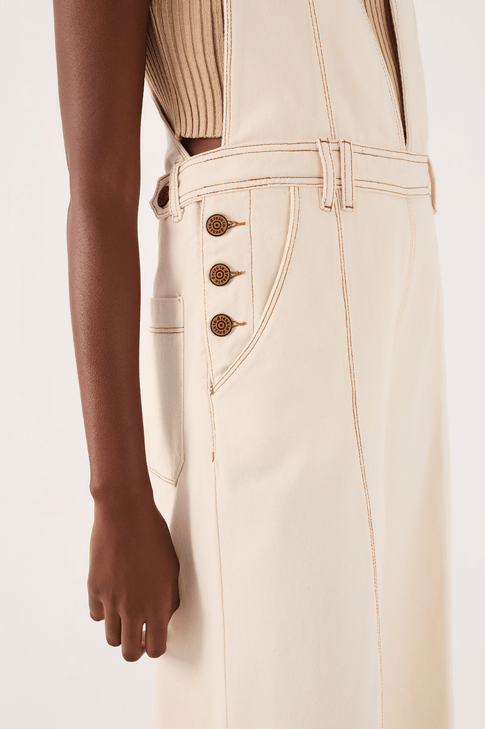 Pleated Button-Front Twill Overall_4