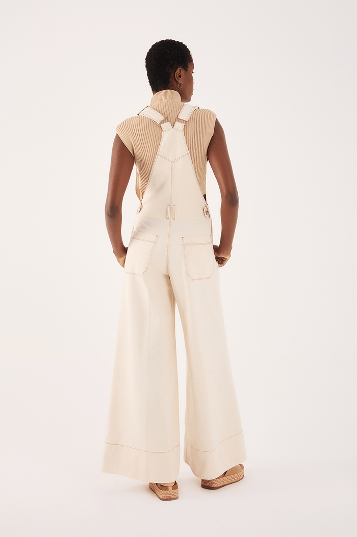 Pleated Button-Front Twill Overall_5