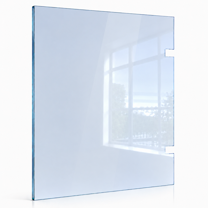 Polaris / Atlantic Glass Pool Fence HINGE Panel, 12mm toughened glass frameless pool fence hinge panel