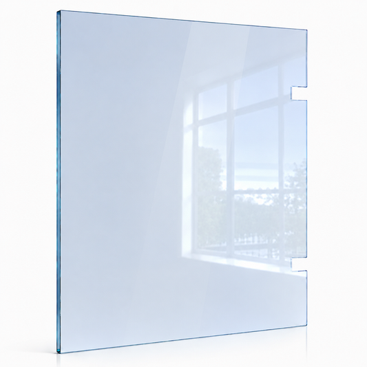 Polaris / Atlantic Glass Pool Fence HINGE Panel, 12mm toughened glass frameless pool fence hinge panel