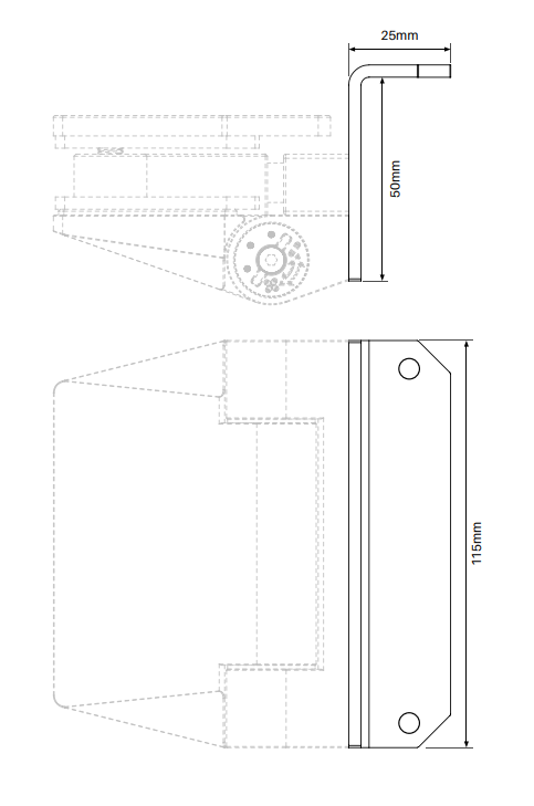 Polaris square or round post plates 125 series - SS2205 - Image 3