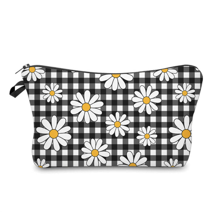 Pouch - Floral Daisy Gingham