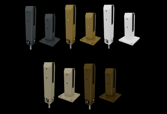 Powder Coated Pool Fence Spigots, Choose colour, Dulux Range - Image 1