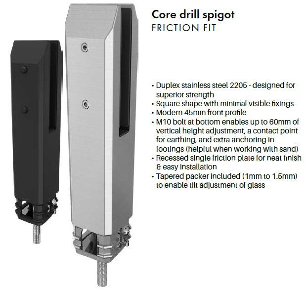 Powder Coated Pool Fence Spigots, Choose colour, Dulux Range - Image 4