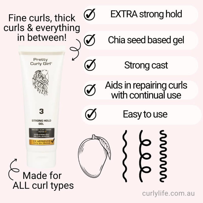 Pretty Curly Girl Strong Hold Gel