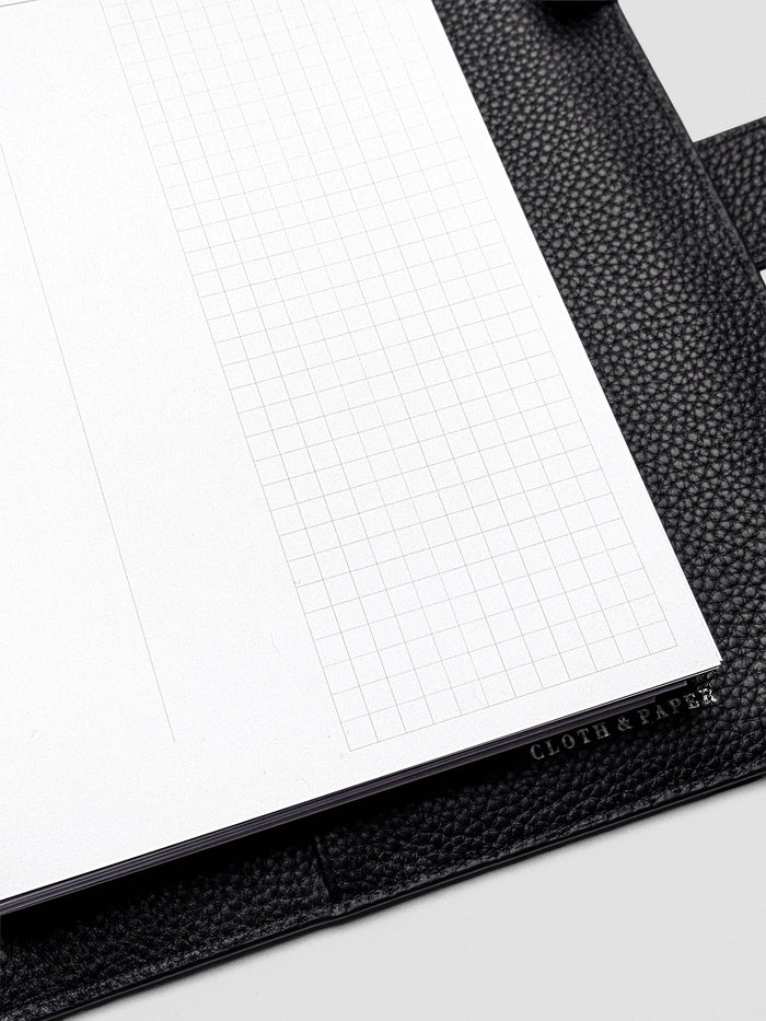 A5 Process Notes Insert close-up highlighting date and subject headers at the top.